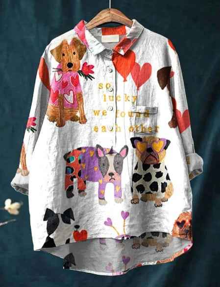 Madison - Playful Print Blouse (Plus Size Available)