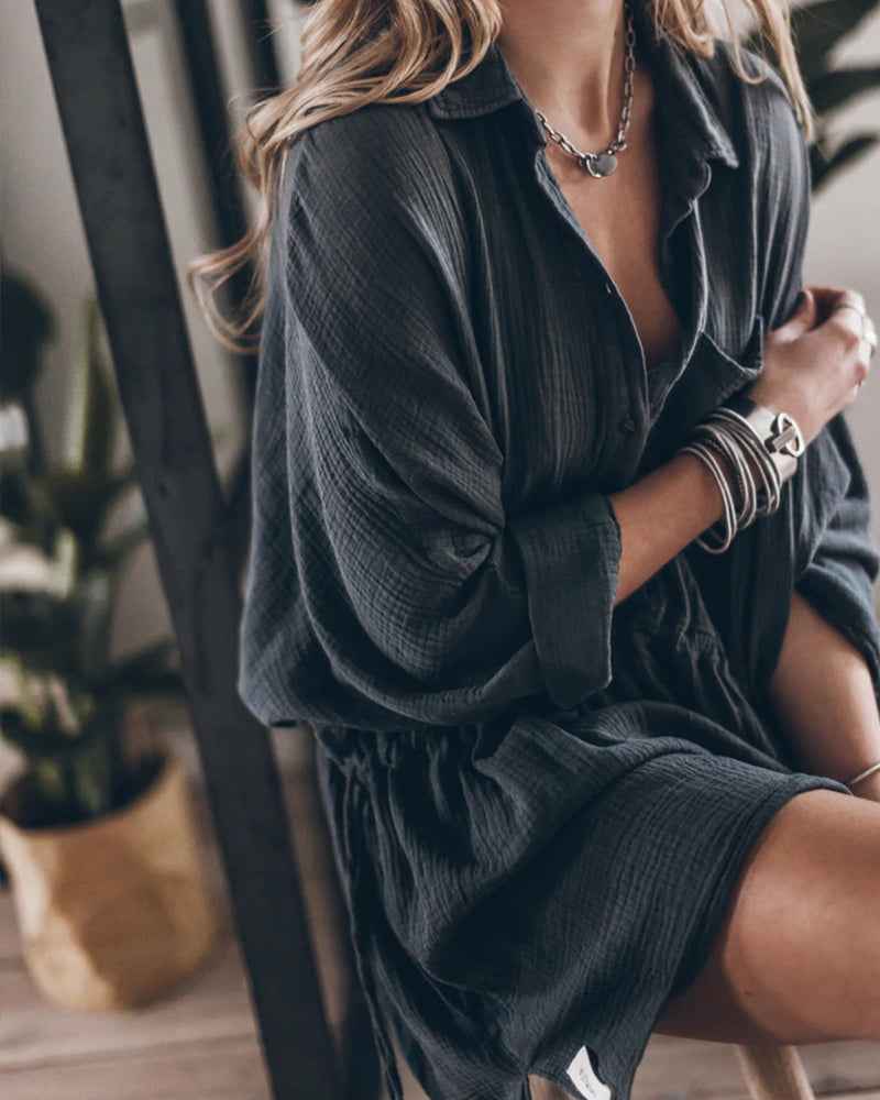 Ruby - Boho Chic Shirt Dress