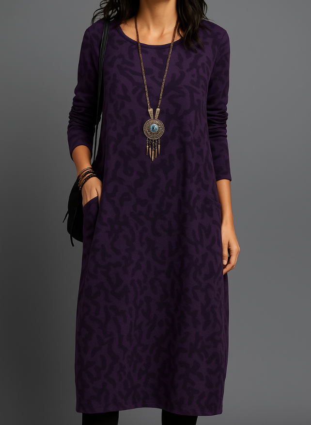 Danielle - Elegant Winter Dress Pockets