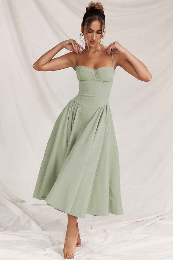 Isabel - Corset Midi Dress