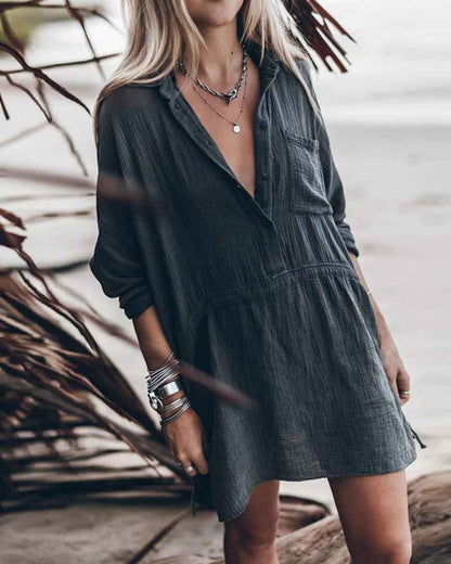 Ruby - Boho Chic Shirt Dress