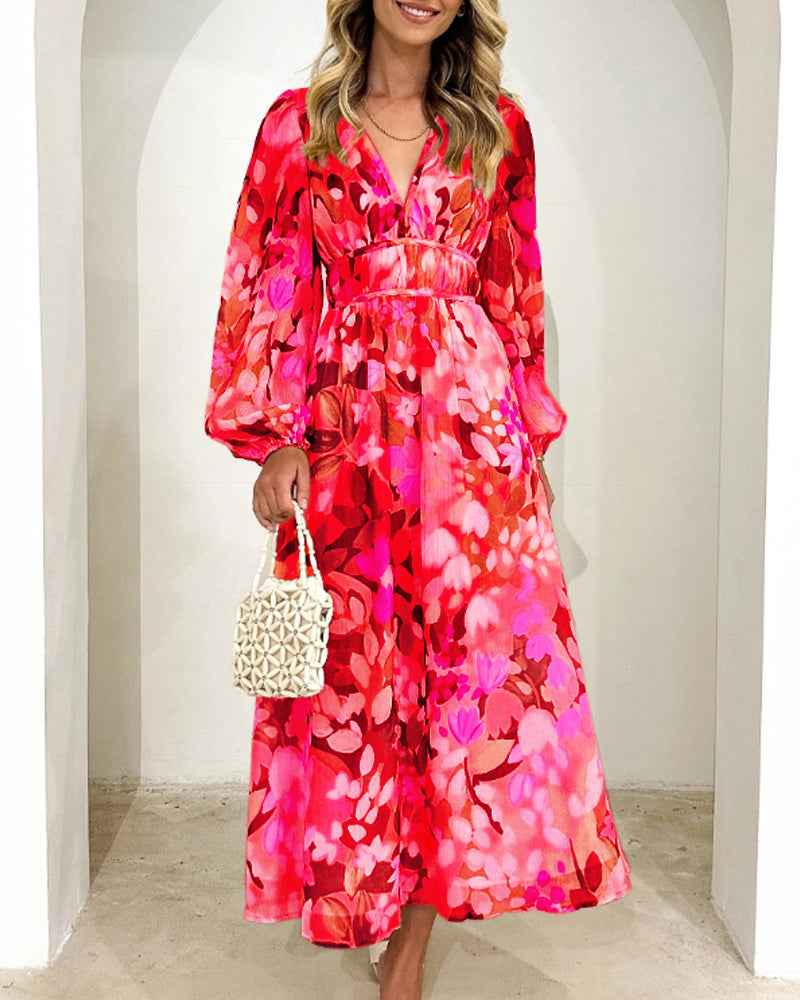 Taylor - Elegant Floral Maxi Dress