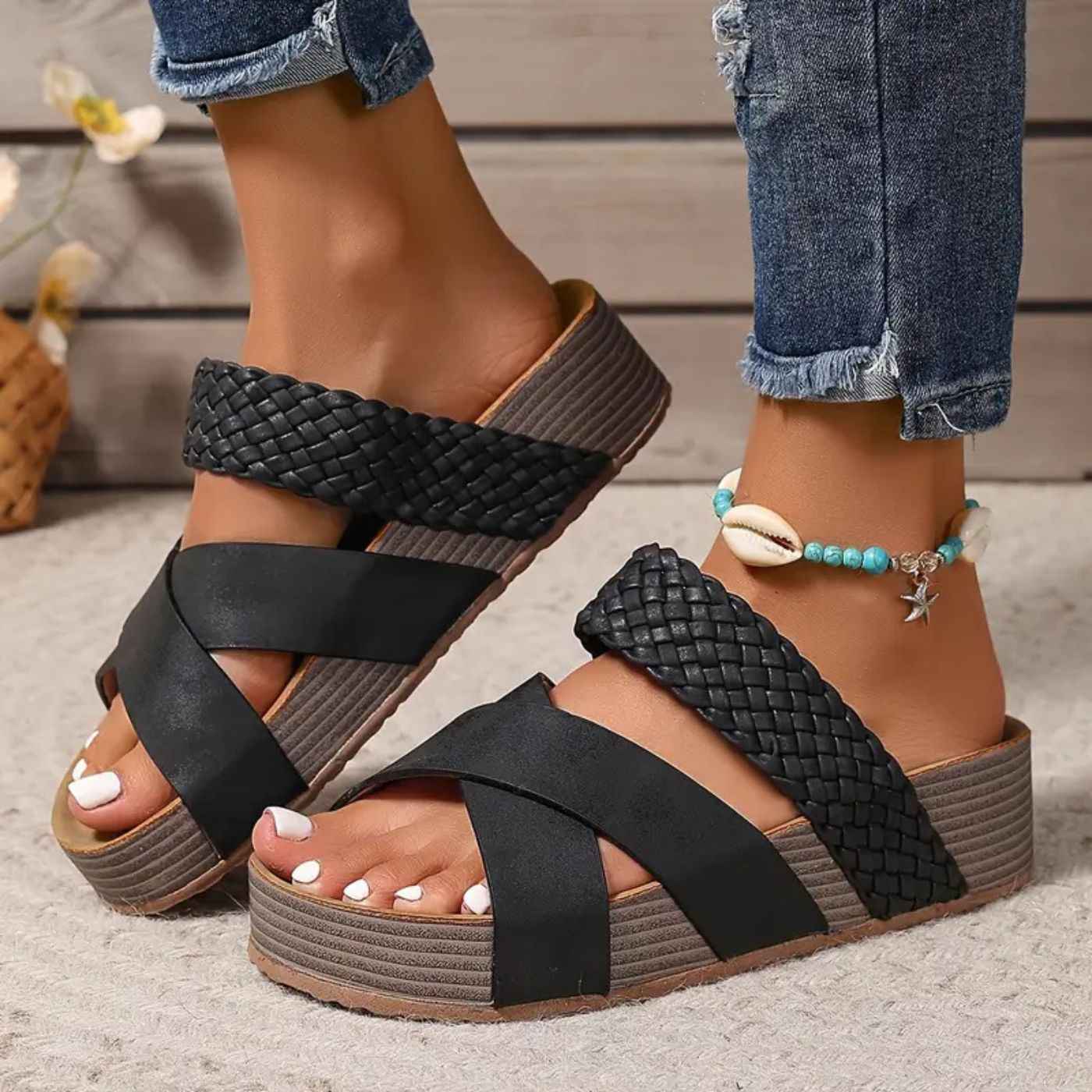 Abigail™ – Orthopedic Leather Strap Summer Sandals