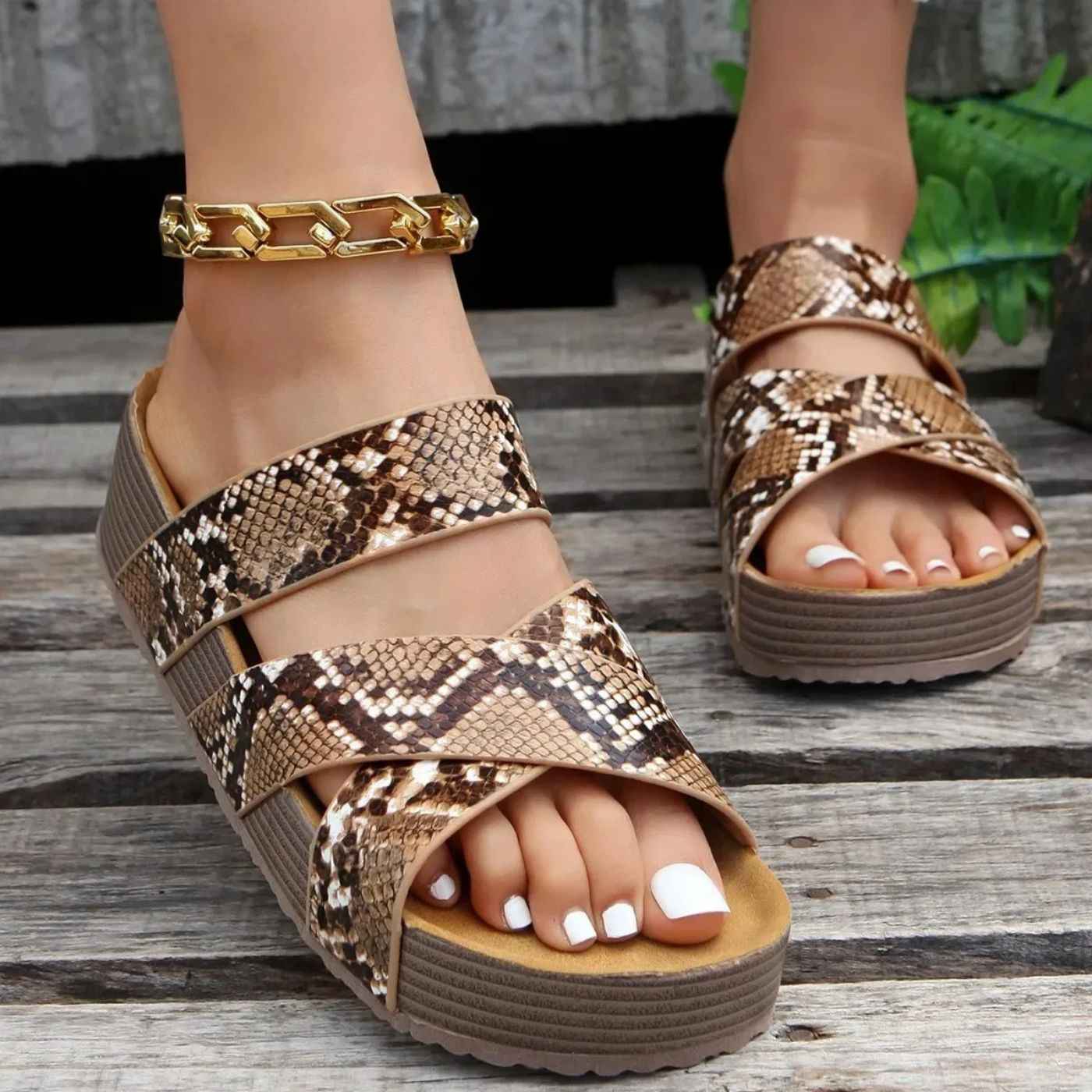 Brown Snake Print / 11