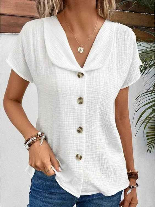 Sarah | Collared Butterfly Blouse