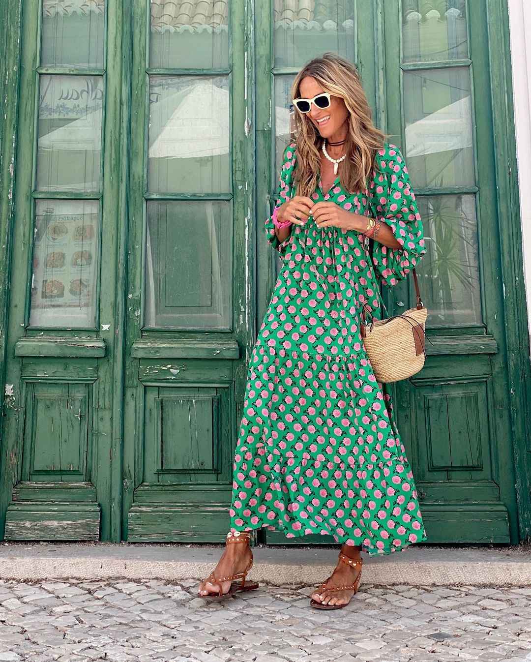 Sophia - Loose Fit Bohemian Maxi Dress