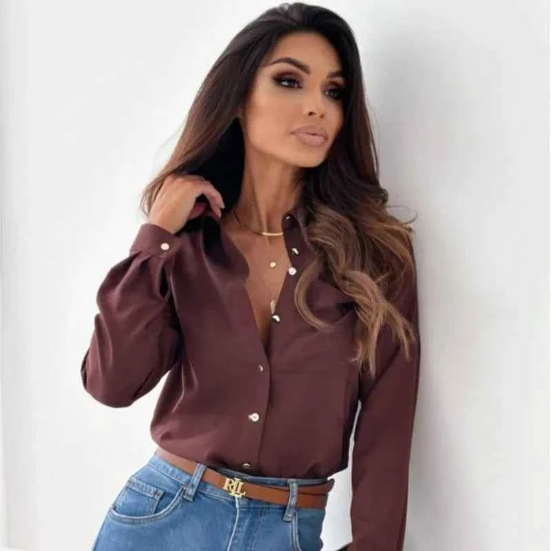 Olive - Stylish Button Down Shirt