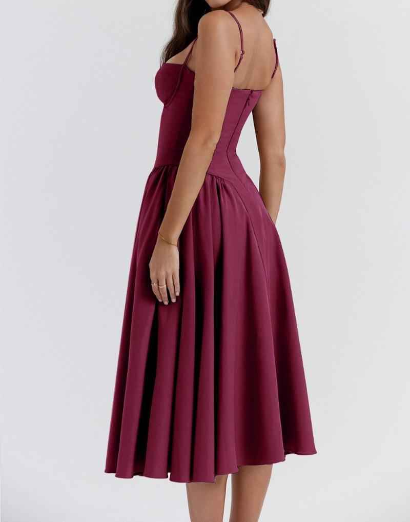Isabel - Corset Midi Dress