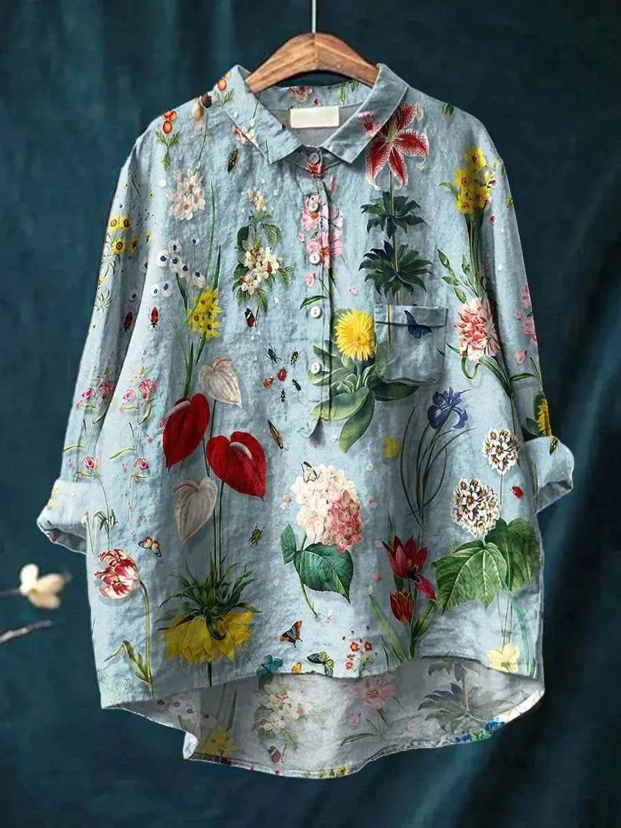 Liv - Loose-Fit Floral Shirt