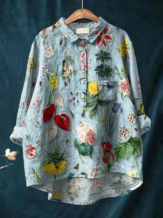 Liv - Loose-Fit Floral Shirt