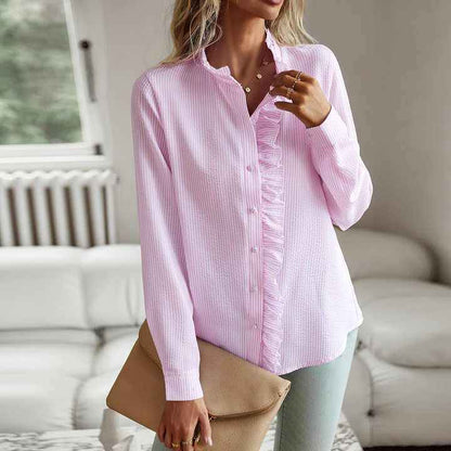 Delilah - Elegant Polo Blouse