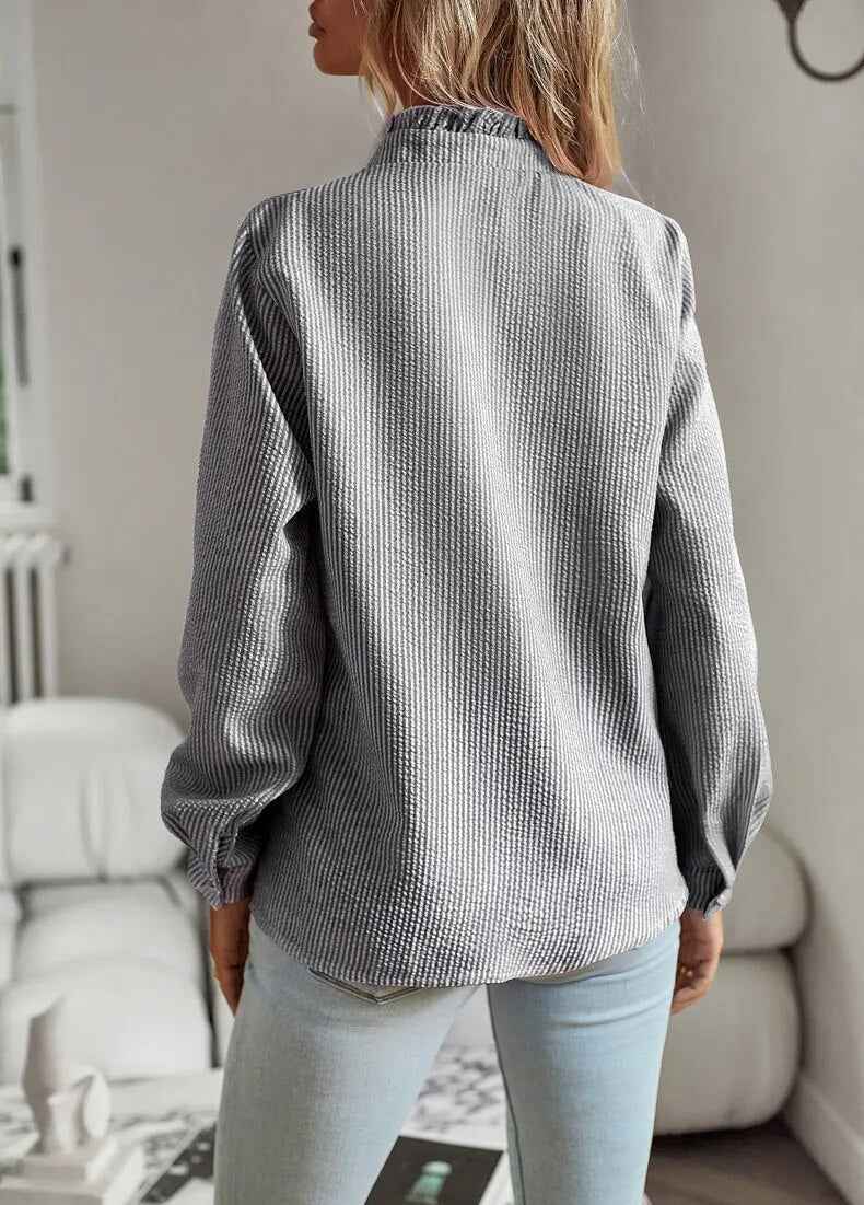 Delilah - Elegant Polo Blouse