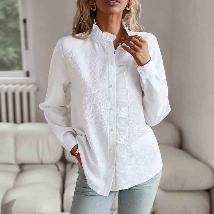 Delilah - Elegant Polo Blouse