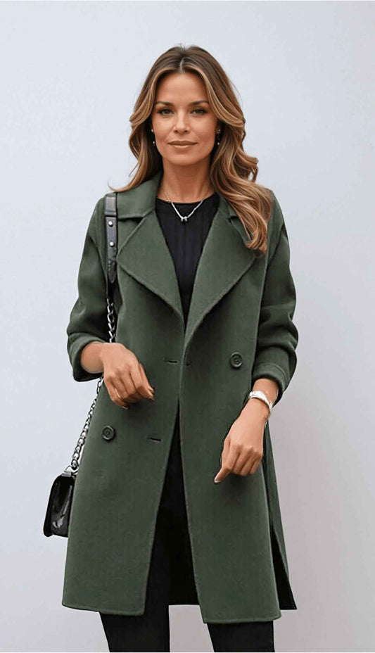 Quinn - Double-Breasted Long Coat